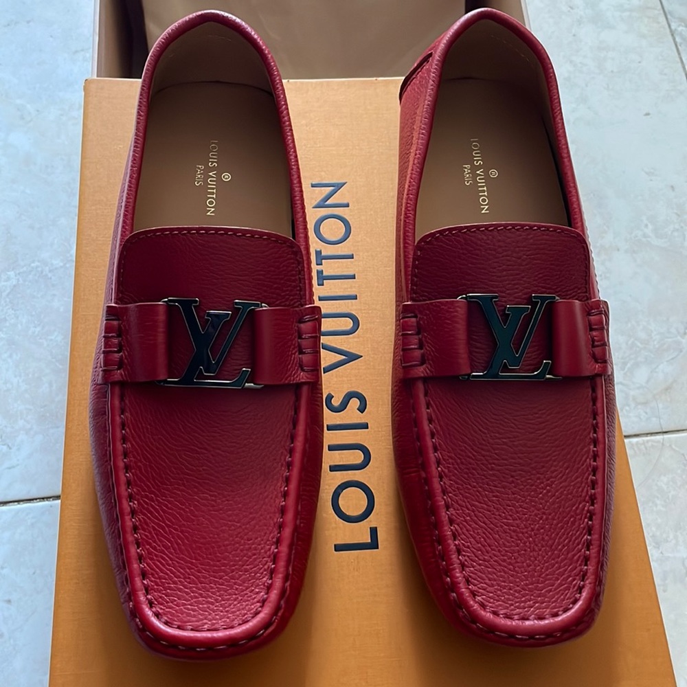 Brand New Louis Vuitton Men’s Red Loafers Size US9